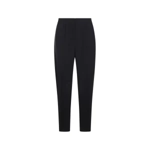DARK BLUE WOOL PANTS
