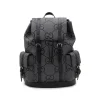 DARK GREY LEATHER BACKPACK