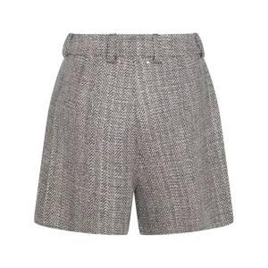 DARK GREY VISCOSE SHORTS