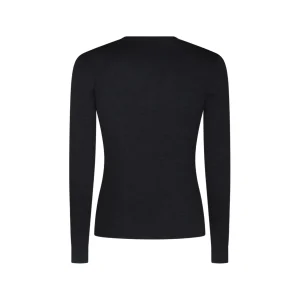 DARK GREY WOOL KNITWEAR