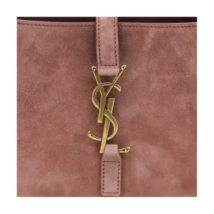 DARK PINK LEATHER SHOULDER BAG