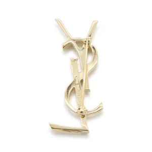 GOLD METAL CASSANDRE OPIUM BROOCHE