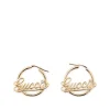 GOLD TONE BRASS EARRINGS
