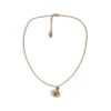 GOLD TONE BRASS NECKLACE