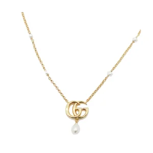 GOLD TONE BRASS NECKLACE