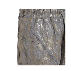 GOLD TONE COTTON SHORTS