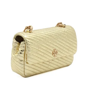 GOLD TONE CROSSBODY BAG