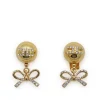 GOLD TONE METAL EARRINGS