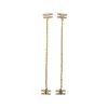 GOLD TONE METAL EARRINGS