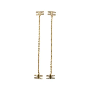 GOLD TONE METAL EARRINGS