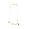 GOLD TONE METAL NECKLACE