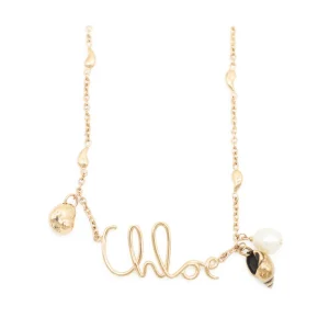 GOLD TONE METAL NECKLACE