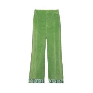GREEN COTTON PANTS