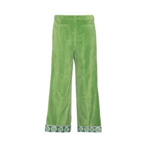 GREEN COTTON PANTS