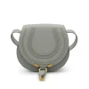 GREEN GREY LEATHER MARCIE SMALL SHOULDER BAG