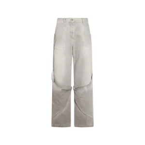 GREY COTTON DENIM JEANS