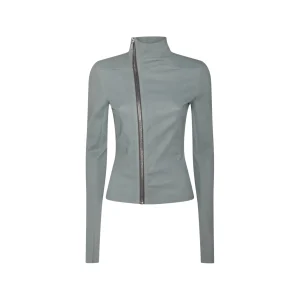 GREY LEATHER CASUAL JACKET