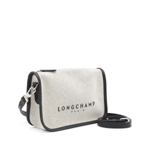 GREY LEATHER ESSENTIAL TOILE - SAC BANDOULIERE S CROSSBODY BAG