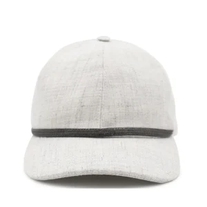 GREY LINEN HAT