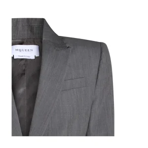 GREY WOOL BLAZER
