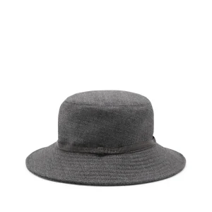 GREY WOOL BUCKET HAT