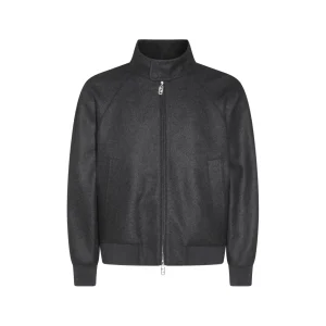 GREY WOOL CASUAL JACKET