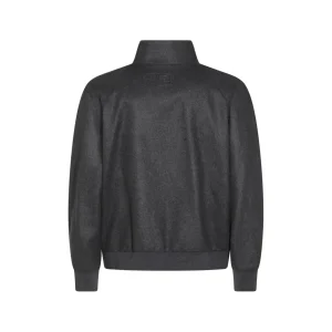 GREY WOOL CASUAL JACKET