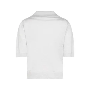 GREY WOOL POLO SHIRT