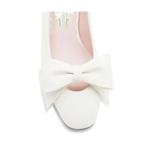 IVORY LEATHER PUMPS