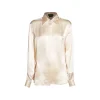 LIGHT BEIGE SILK SHIRT