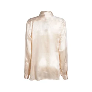 LIGHT BEIGE SILK SHIRT
