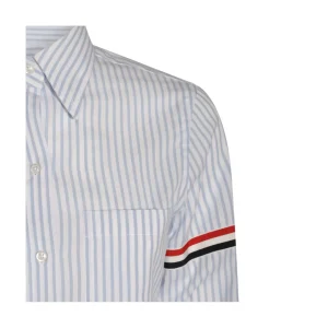 LIGHT BLUE AND WHITE COTTON SHIRT
