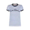 LIGHT BLUE AND WHITE T-SHIRT
