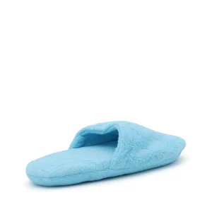 LIGHT BLUE COTTON ALLOVER POLKA DOTS HOME SLIPPERS