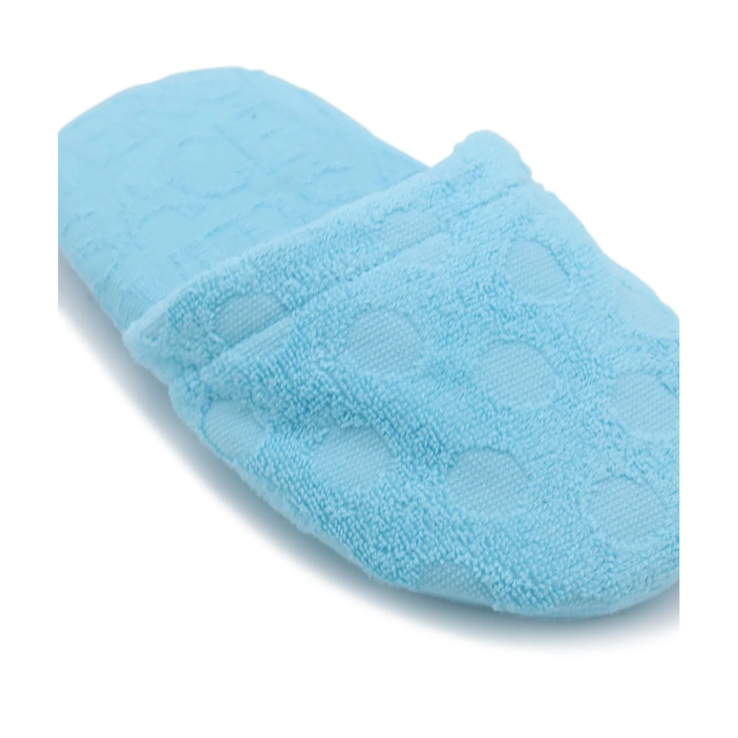 light_blue_cotton_allover_3.webp LIGHT BLUE COTTON ALLOVER POLKA DOTS HOME SLIPPERS