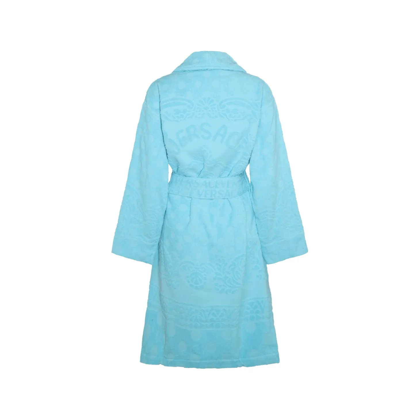 light_blue_cotton_baroque_1.webp LIGHT BLUE COTTON BAROQUE POLKA DOTS BATHROBE