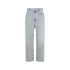LIGHT BLUE COTTON DENIM JEANS
