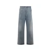 LIGHT BLUE COTTON DENIM JEANS