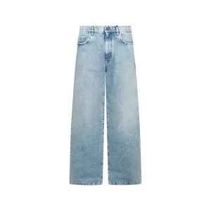 LIGHT BLUE COTTON JEANS