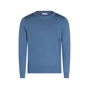 LIGHT BLUE COTTON KNITWEAR