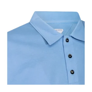 LIGHT BLUE COTTON POLO SHIRT