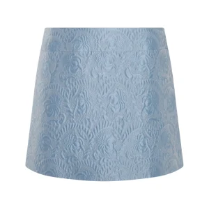 LIGHT BLUE COTTON SKIRT
