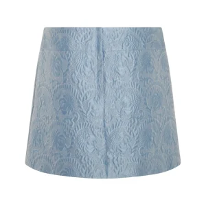 LIGHT BLUE COTTON SKIRT