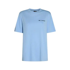 LIGHT BLUE COTTON T-SHIRT