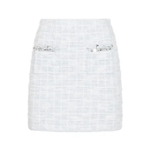 LIGHT BLUE MINI SKIRT