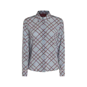 LIGHT BLUE SILK SHIRT