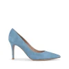 LIGHT BLUE SUEDE PUMPS
