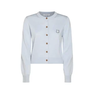 LIGHT BLUE WOOL CARDIGAN