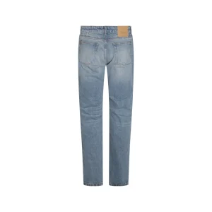MID BLUE COTTON JEANS