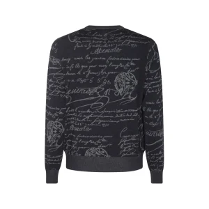 NAVY AND GREY WOOL KNITWEAR